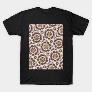 Green and Purple Circular and Triangular Shapes Pattern - WelshDesignsTP003 T-Shirt